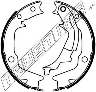 Комплект тормозных колодок, стояночная тормозная система TRUSTING купить