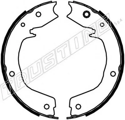 Комплект тормозных колодок, стояночная тормозная система TRUSTING купить
