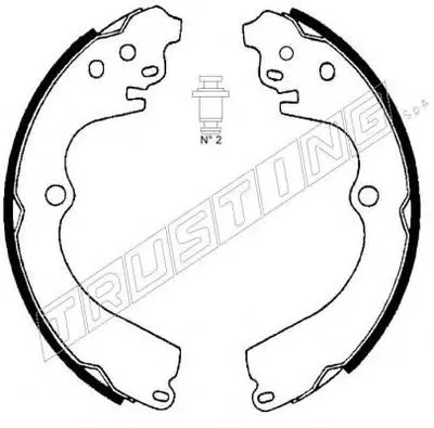 Комплект тормозных колодок TRUSTING купить