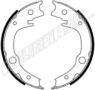 Комплект тормозных колодок, стояночная тормозная система TRUSTING купить