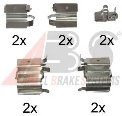 Комплектующие, колодки дискового тормоза A.B.S. купить