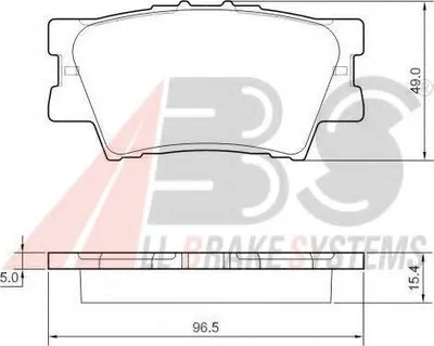 Комплект тормозных колодок, дисковый тормоз A.B.S. купить