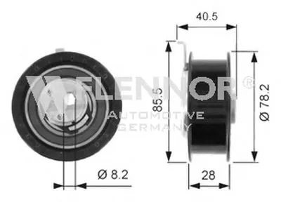 Натяжной ролик, ремень ГРМ FLENNOR купить
