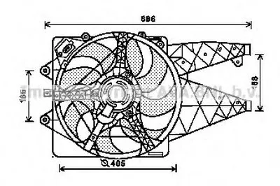 Вентилятор, охлаждение двигателя AVA QUALITY COOLING купить
