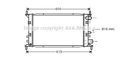 Радиатор, охлаждение двигателя AVA QUALITY COOLING купить