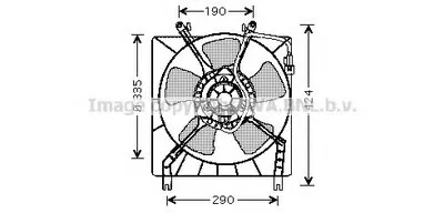 Вентилятор, охлаждение двигателя AVA QUALITY COOLING купить