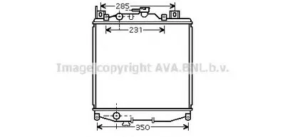 Радиатор, охлаждение двигателя AVA QUALITY COOLING купить
