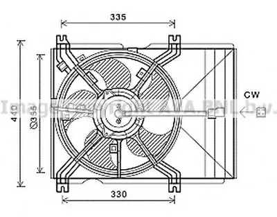 Вентилятор, охлаждение двигателя AVA QUALITY COOLING купить