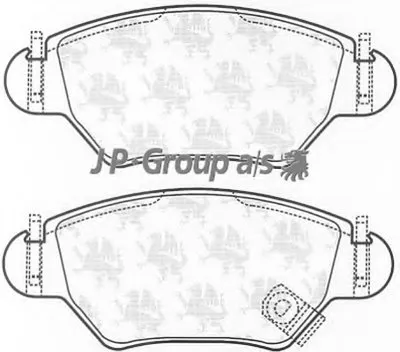 Комплект тормозных колодок, дисковый тормоз QH JP GROUP купить