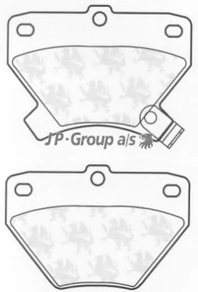 Комплект тормозных колодок, дисковый тормоз QH JP GROUP купить