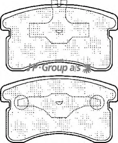 Комплект тормозных колодок, дисковый тормоз QH JP GROUP купить