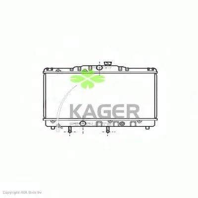 Радиатор, охлаждение двигателя KAGER купить