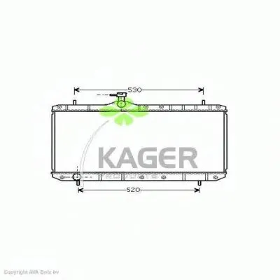 Радиатор, охлаждение двигателя KAGER купить