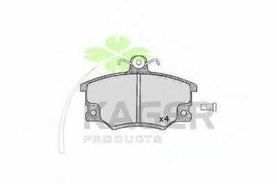 Комплект тормозных колодок, дисковый тормоз KAGER купить