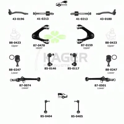 Подвеска колеса KAGER купить