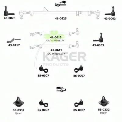 Подвеска колеса KAGER купить