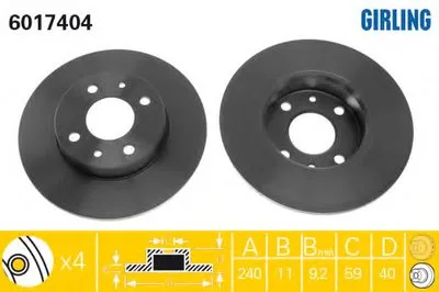 Тормозной диск GIRLING купить