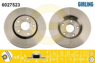 Тормозной диск GIRLING купить