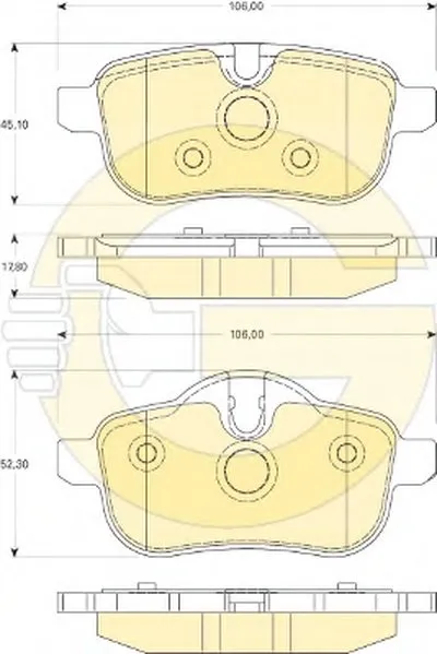 Комплект тормозных колодок, дисковый тормоз GIRLING купить