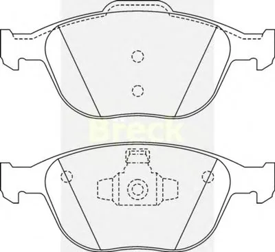 Комплект тормозных колодок, дисковый тормоз BRECK купить