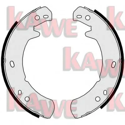 Комплект тормозных колодок, стояночная тормозная система KAWE купить
