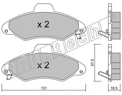 Комплект тормозных колодок, дисковый тормоз fri.tech. купить