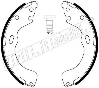 Комплект тормозных колодок fri.tech. купить