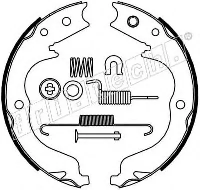 Комплект тормозных колодок, стояночная тормозная система fri.tech. купить