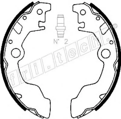 Комплект тормозных колодок fri.tech. купить