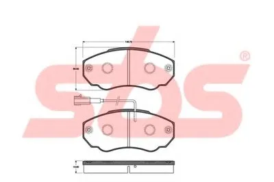 Комплект тормозных колодок, дисковый тормоз sbs купить