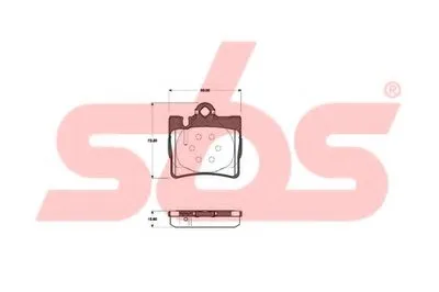 Комплект тормозных колодок, дисковый тормоз sbs купить