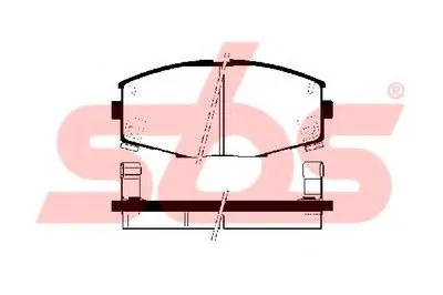 Комплект тормозных колодок, дисковый тормоз sbs купить