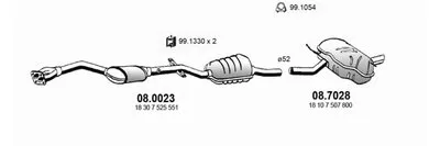 Система выпуска ОГ ASSO купить