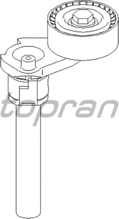 Натяжитель ремня, клиновой зубча TOPRAN купить
