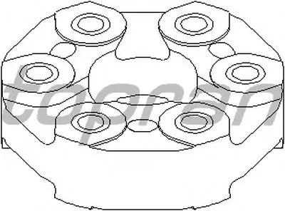 Шарнир, продольный вал TOPRAN купить