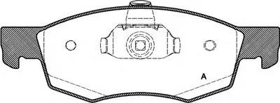 Комплект тормозных колодок, дисковый тормоз ADVANCE OPEN PARTS купить