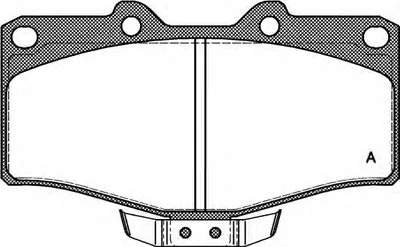 Комплект тормозных колодок, дисковый тормоз ADVANCE OPEN PARTS купить