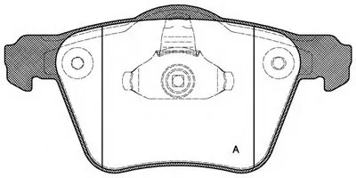 Комплект тормозных колодок, дисковый тормоз ADVANCE OPEN PARTS купить