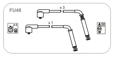 Комплект проводов зажигания JANMOR купить