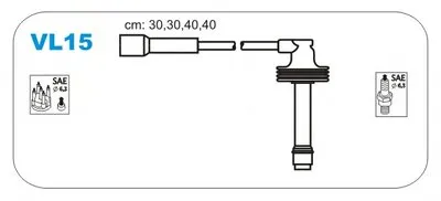 Комплект проводов зажигания JANMOR купить