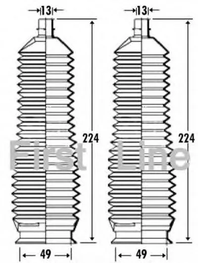 Пыльник, рулевое управление FIRST LINE купить