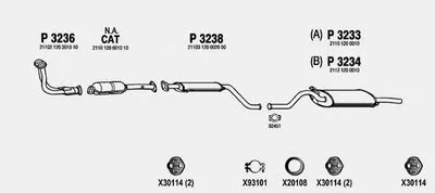 Система выпуска ОГ FENNO купить