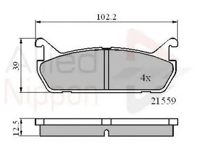 Комплект тормозных колодок, дисковый тормоз ANL Braking COMLINE купить