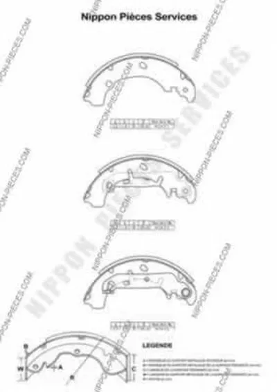 Комплект тормозных колодок NPS купить