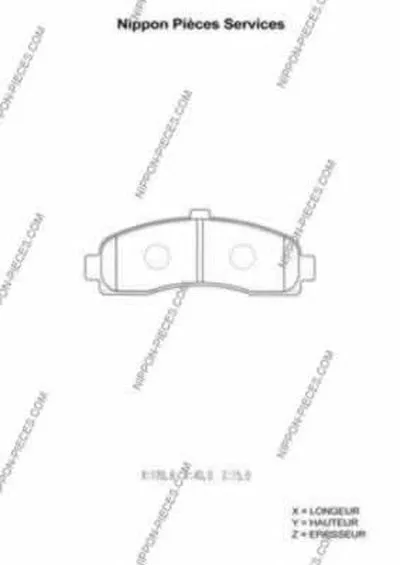 Комплект тормозных колодок, дисковый тормоз NPS купить