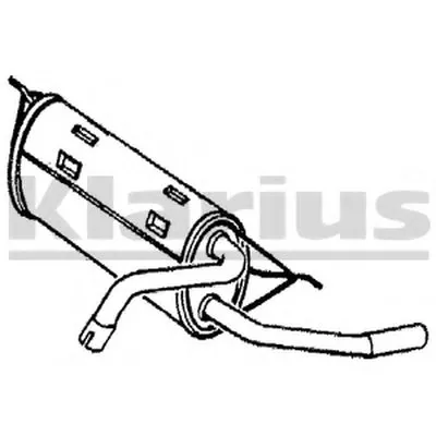 Глушитель выхлопных газов конечный KLARIUS купить