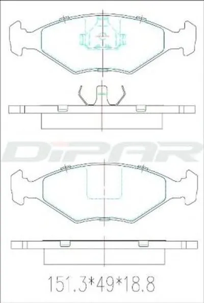 Комплект тормозных колодок, дисковый тормоз DITAS купить