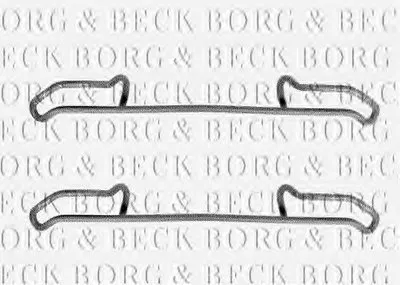 Комплектующие, колодки дискового тормоза BORG & BECK купить