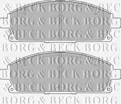 Комплект тормозных колодок, дисковый тормоз BORG & BECK купить