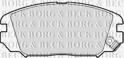 Комплект тормозных колодок, дисковый тормоз BORG & BECK купить